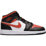 Nike Air Jordan 1 Mid Bred Toe Black Fire Red White (GS) - 554725-079 - Acquista su Shoes Clothing Store