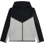 Nike Tech Fleece Zip Hoodie Black/Grey (GS) - HV5867-064 - Acquista su Shoes Clothing Store
