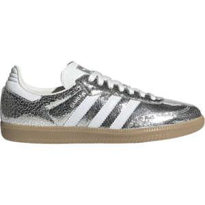 ADIDAS Samba OG Silver Metallic Cracked Leather (Women's) - JR0035 - Acquista su Shoes Clothing Store