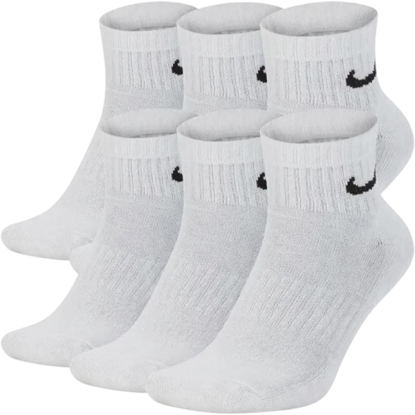 Nike Everyday Cushioned Socks White (6 pack) - SX7669-100 - Acquista su Shoes Clothing Store