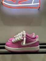 AIR FORCE 1 PINK/ROSE Rope laces White