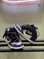Nike Dunk Mid Purple Custom rope laces Swarovski violet