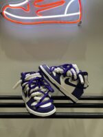 Nike Dunk Purple Mid Custom Rope laces