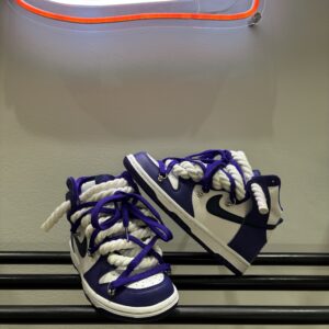 Nike Dunk Purple Mid Custom Rope laces