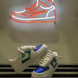 Air Force 1 Custom rope laces python