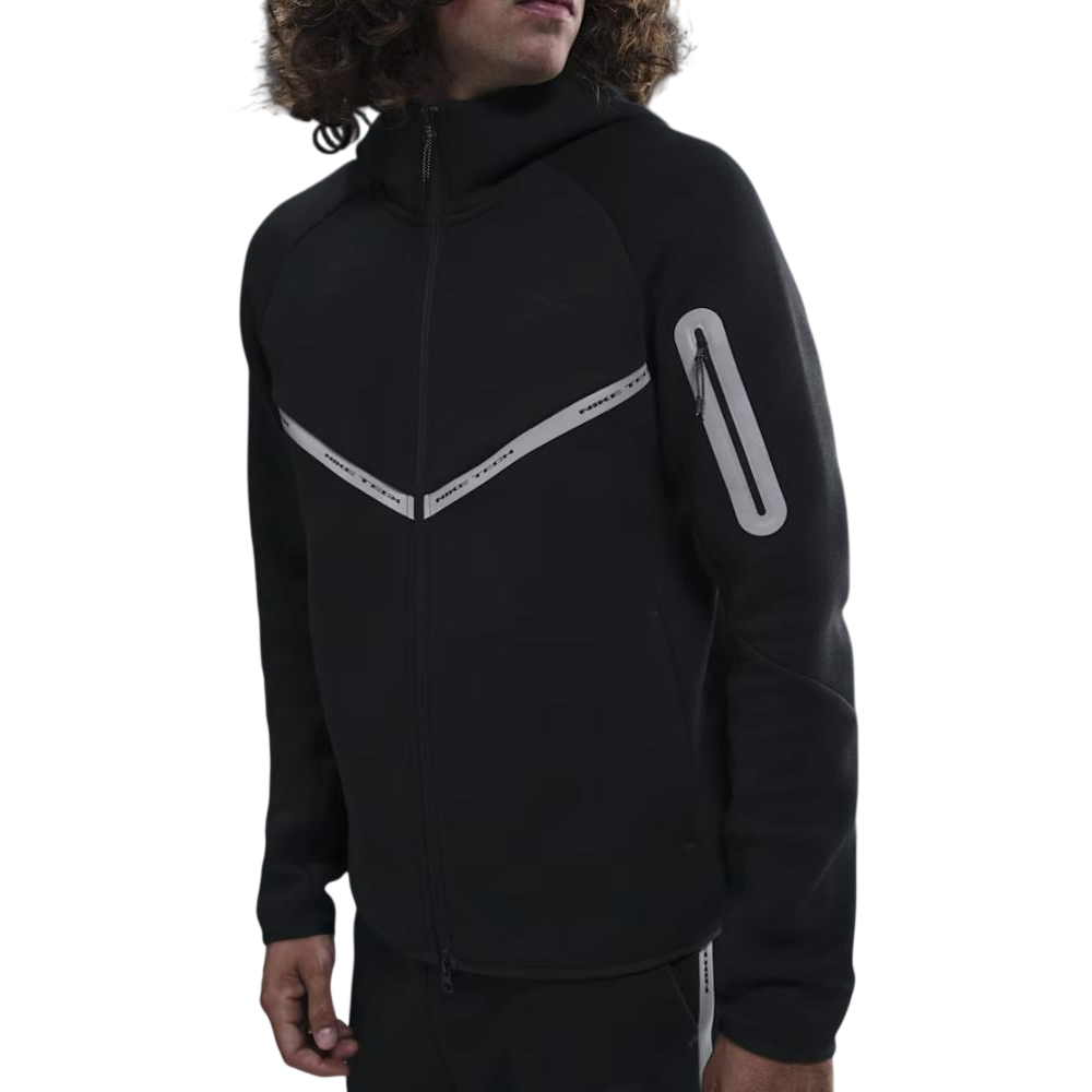 NIKE Tech Fleece Full-Zip Windrunner Black White Reflective - IM6537-010 - Acquista su Shoes Clothing Store