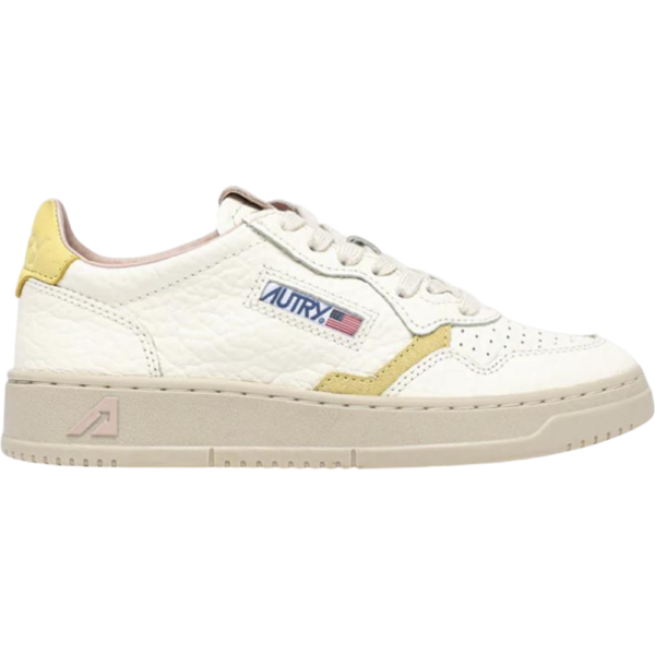 Autry Medalist Low White Lemon Silk (Women's) Autry Medalist Low White Lemon Silk (Women's) - AULW-NE14 - Acquista su Shoes Clothing Store