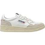 Autry Medalist Leather Low White Beige Suede (Women's) - AULW LS33 - Acquista su Shoes Clothing Store