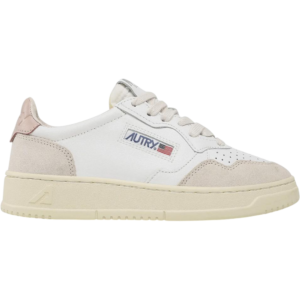 Autry Medalist Leather Low White Pink (Women's) - AULW LS37 - Acquista su Shoes Clothing Store