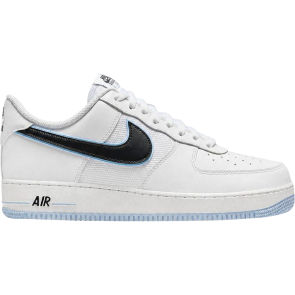 Nike Air Force 1 Low '07 White Black Hydrogen Blue - IQ7593-100 - Acquista su Shoes Clothing Store
