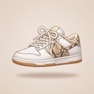 Air Force 1 Custom rope laces python
