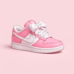 AIR FORCE 1 Pink/Rose laces Spugna brill