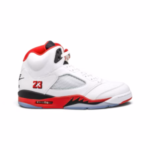 Jordan 5 Retro Fire Red Black Tongue (2025)