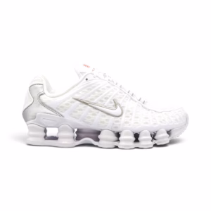 Nike Shox TL White Metallic Silver Max Orange (Women's)